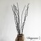 Uniquewise 12pc 59" Natural Dried Mulberry Twigs Ideal Sticks for DIY Crafts Decorative Stems Floral Arrangements Floor Vase Fillers Wedding Centerpiece Event Decorations and Home Décor Accent, Black
